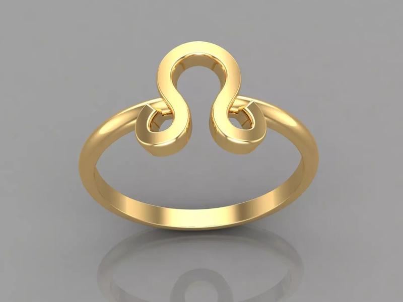 18K Gold Leo Ring V1