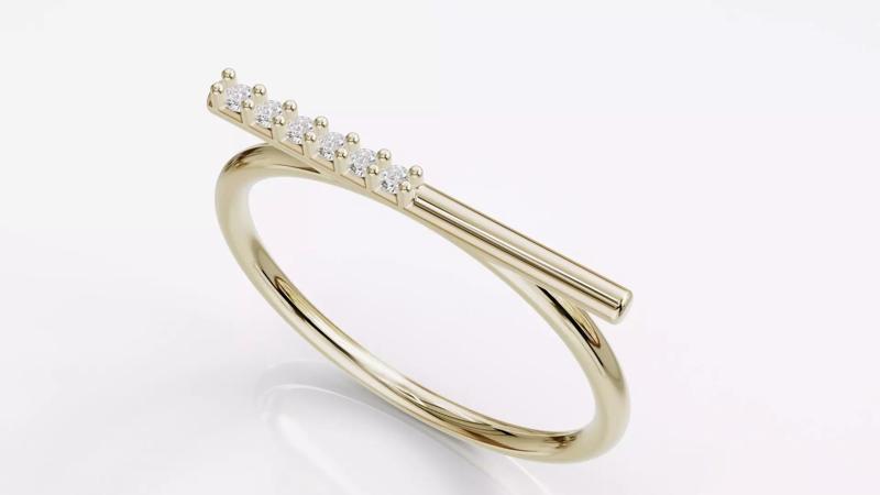 Jewelry Diamond Cuban Ring Model RZ26