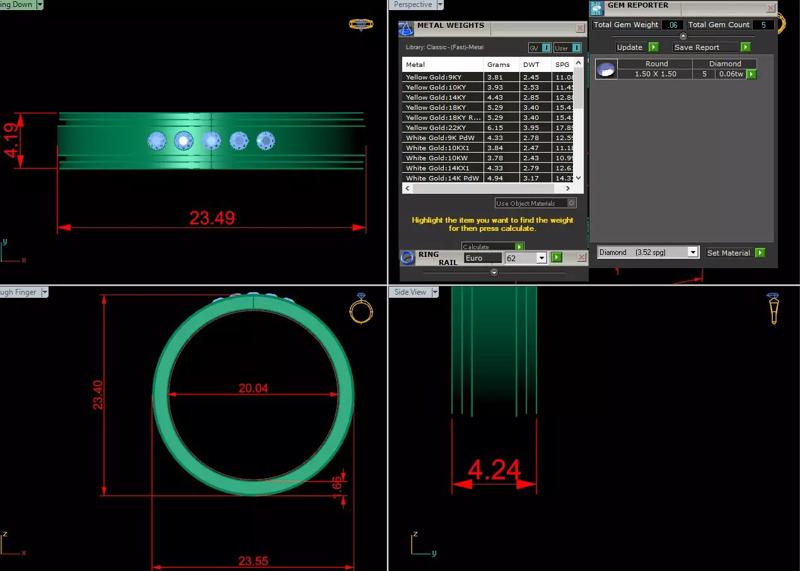 Diamond Jewelry Man Ring