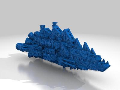 BFG Conversion: Ork Battleship