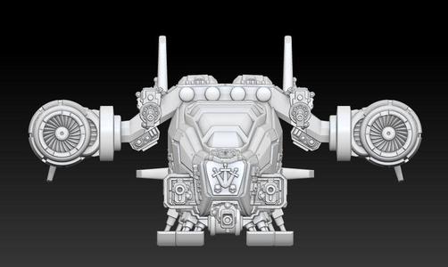 Silver Wardens Accipiter Assault Craft (presupported)