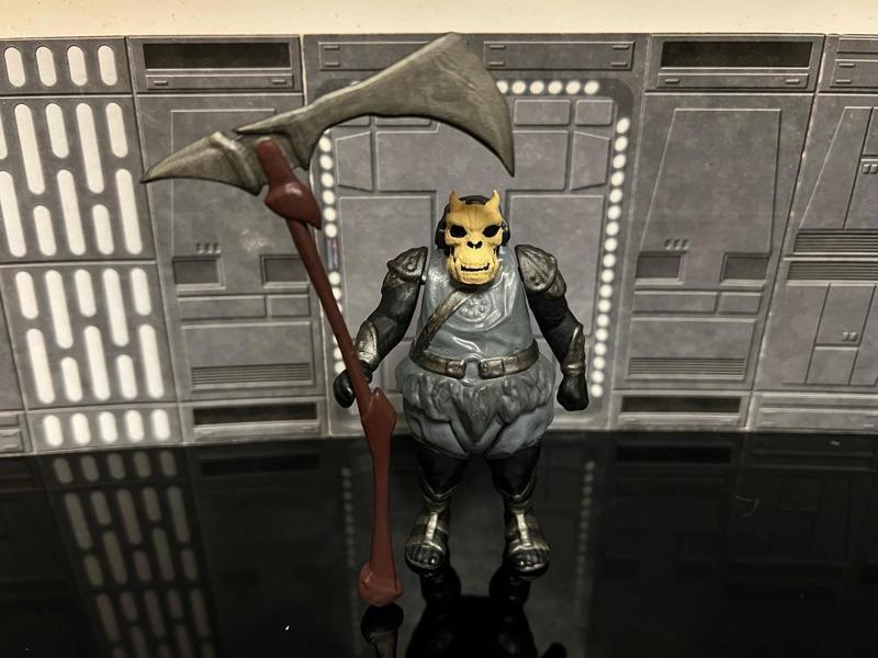 GAMORREAN GUARD REAPER, VINTAGE CUSTOM STAR WARS ACTION FIGURE, KENNER 3.75", ALIEN CREATURE , 5 POA, 1/18