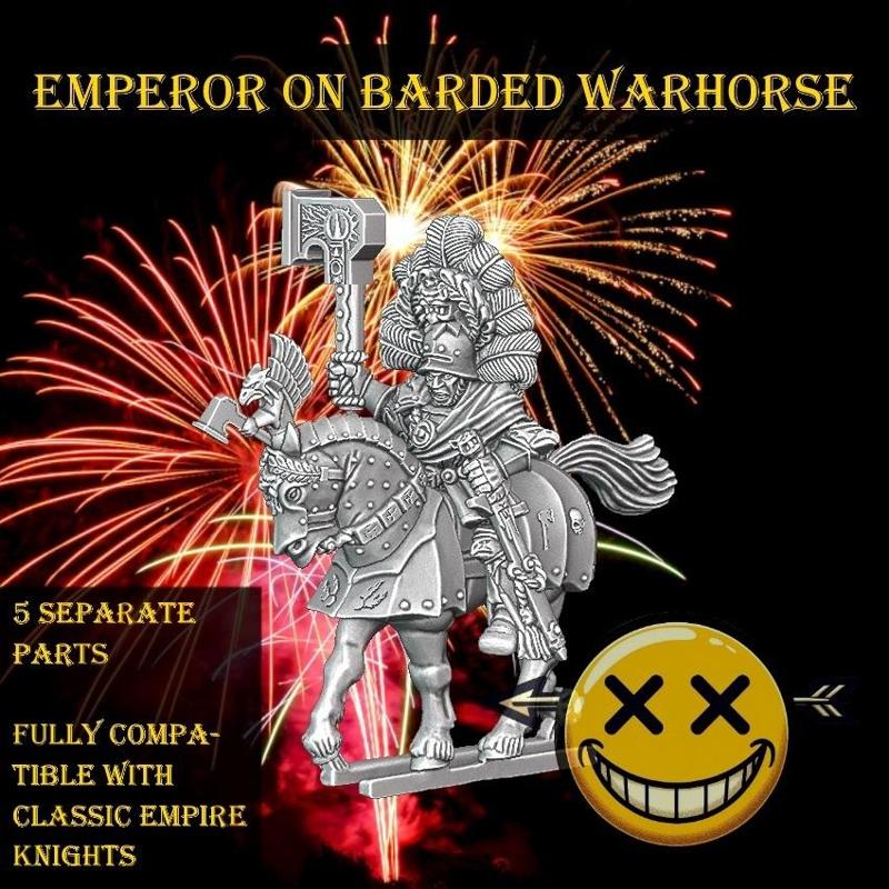 Emperor on Barded Warhorse