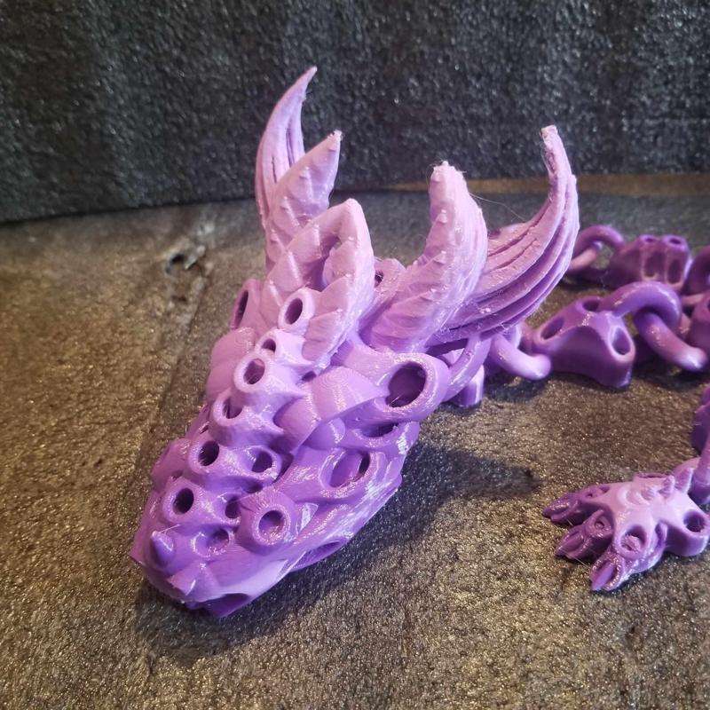 Shakaworld3d Horned Sproket Dragon Articulated fidget
