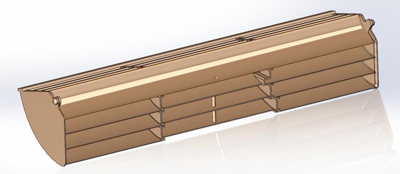 Deflector for Sherman M4A3 Jumbo Meng 1/35