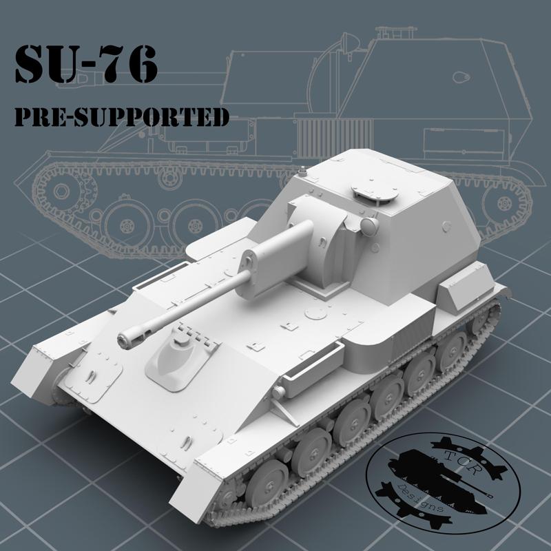 SU-76 (early) - Tank Destroyer - Presupported
