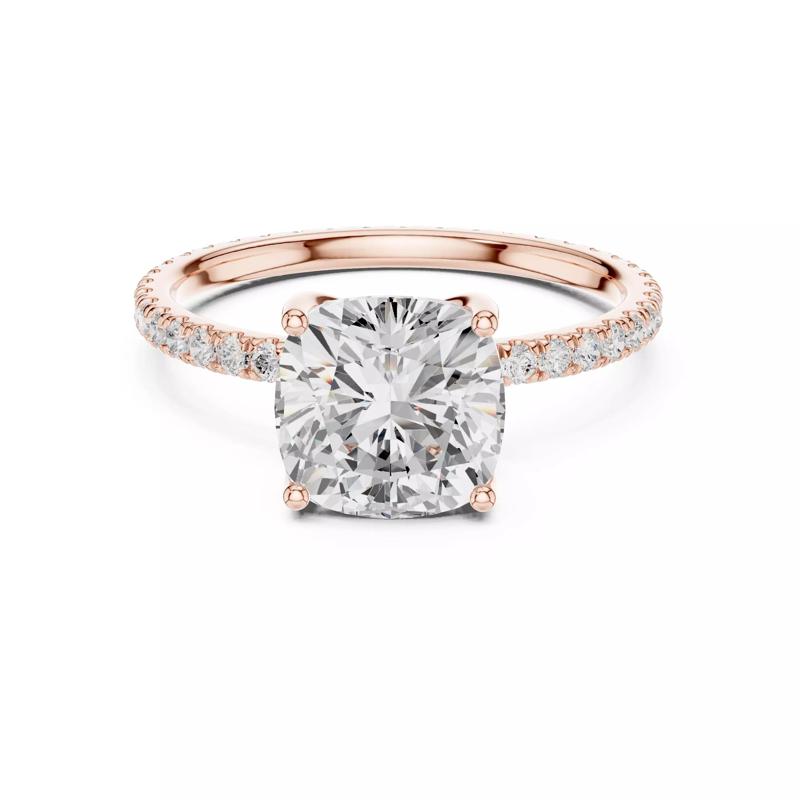 Cushion Cut Diamond Engagement Wedding Ring 3DM STL Video