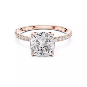 Cushion Cut Diamond Engagement Wedding Ring 3DM STL Video