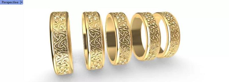 Celtaidd Celtic knots ring Unisex Wedding Band Jewelry