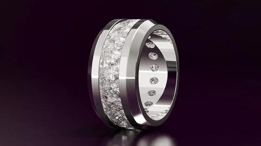 Channel Set Oval Eternity Ring N10 2856CT EU54