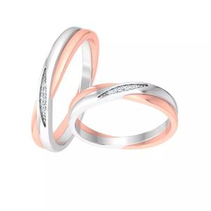Couple Band Ring 3dm stlrender detail