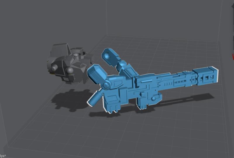 COMBINED RAIL ARMS for XV88 Philosophical Warrior