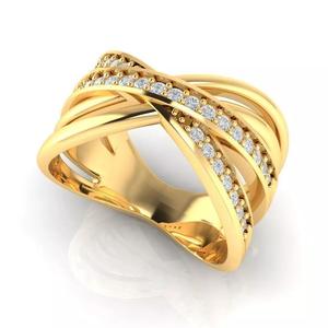 CROSSOVER DIAMOND RING