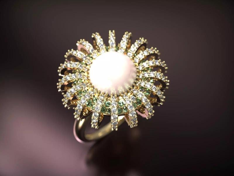 Crown ring with a creative design