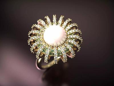 Crown ring with a creative design