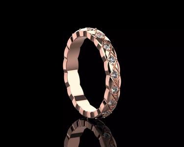 Coco Crush mini ring with diamonds 18 Size N222