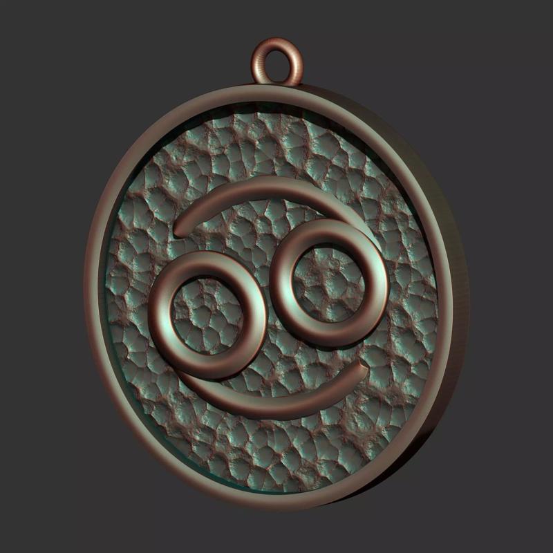 Cancer Sign Pendant