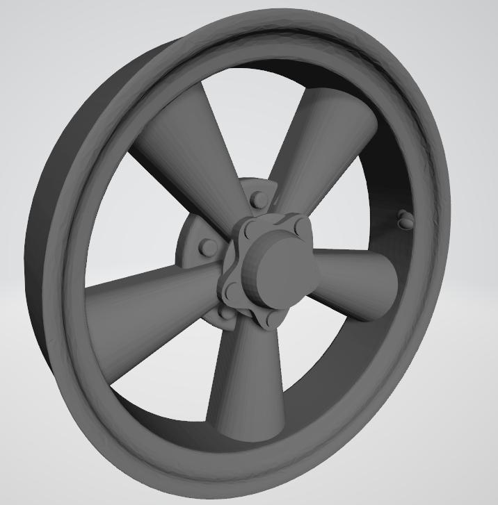 MAGs 5 spoke US rims scale 1/24 Mustang or simular