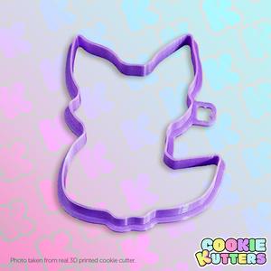 ELEGANT FOX SITTING COOKIE CUTTER MOLD