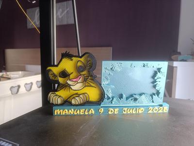 Simba photo frame
