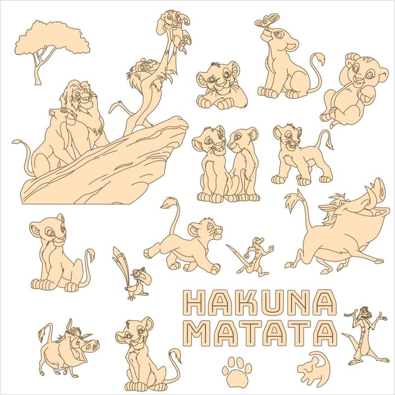 The Lion King - Vectors for laser cutting