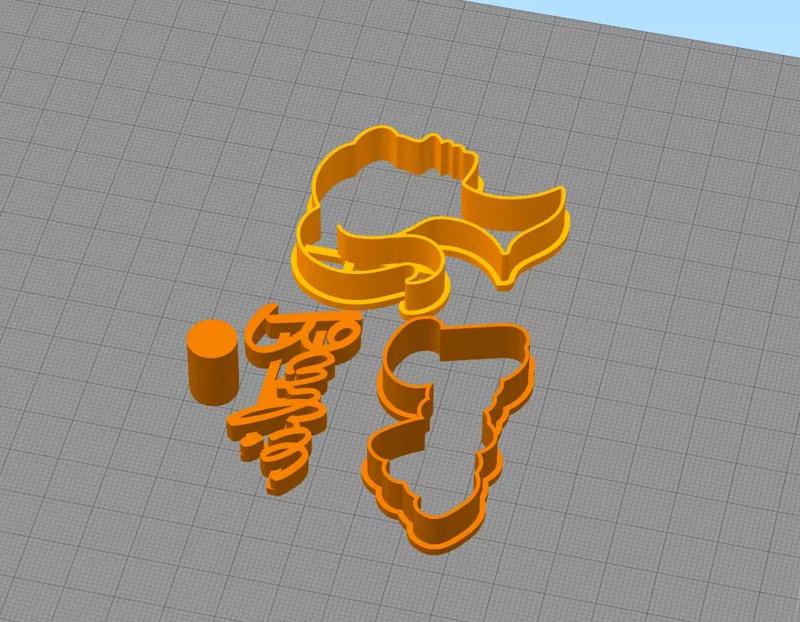 Cortante marcante Barbie 5cm galleta porcelana fria