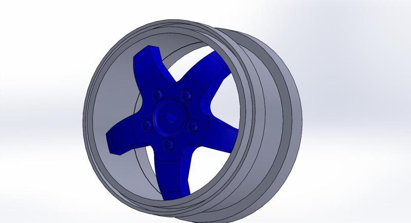 Yankee 1/4 5-spoke wheel