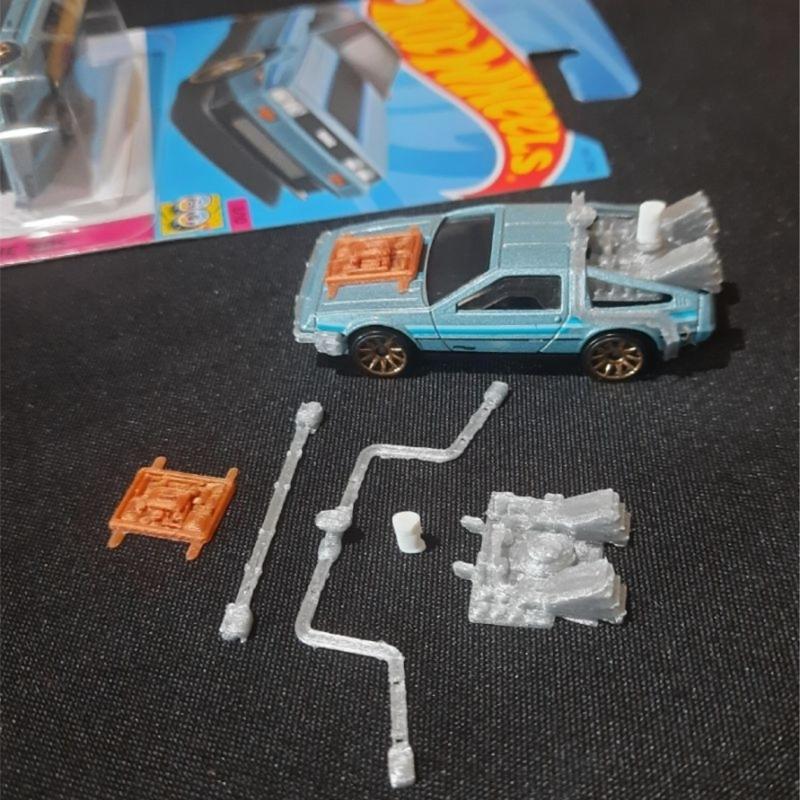 Kit Customizer Deloren Hot wheels back to the Future Time Machine