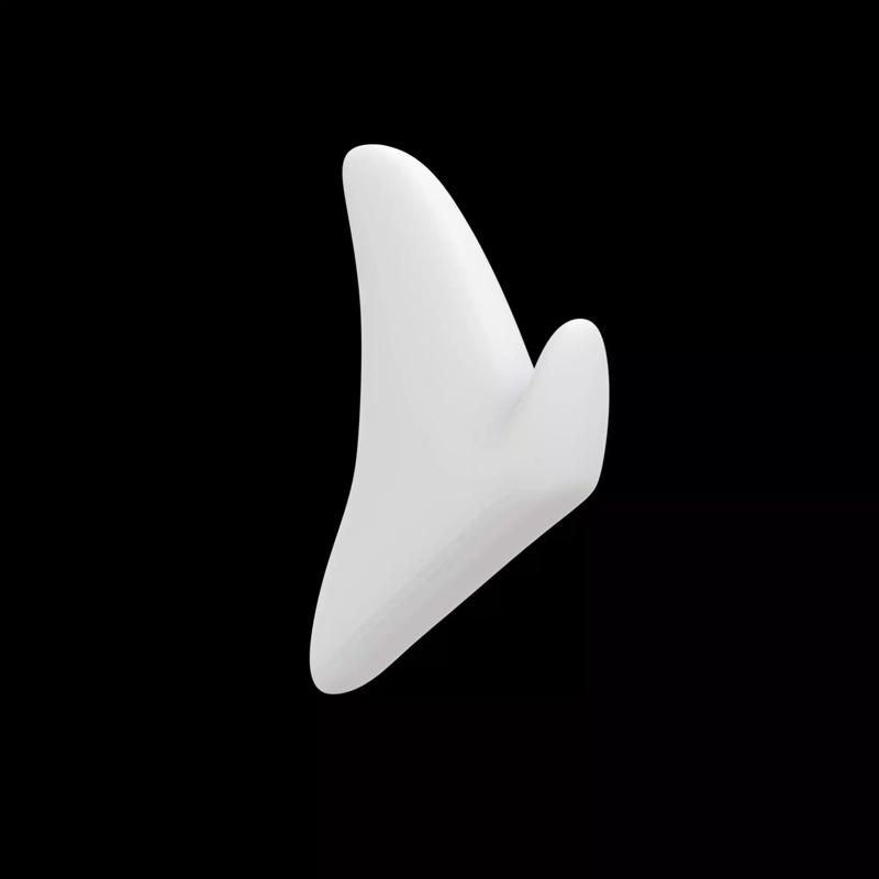 Shark Fin Wall Hanger 3D Printable Model