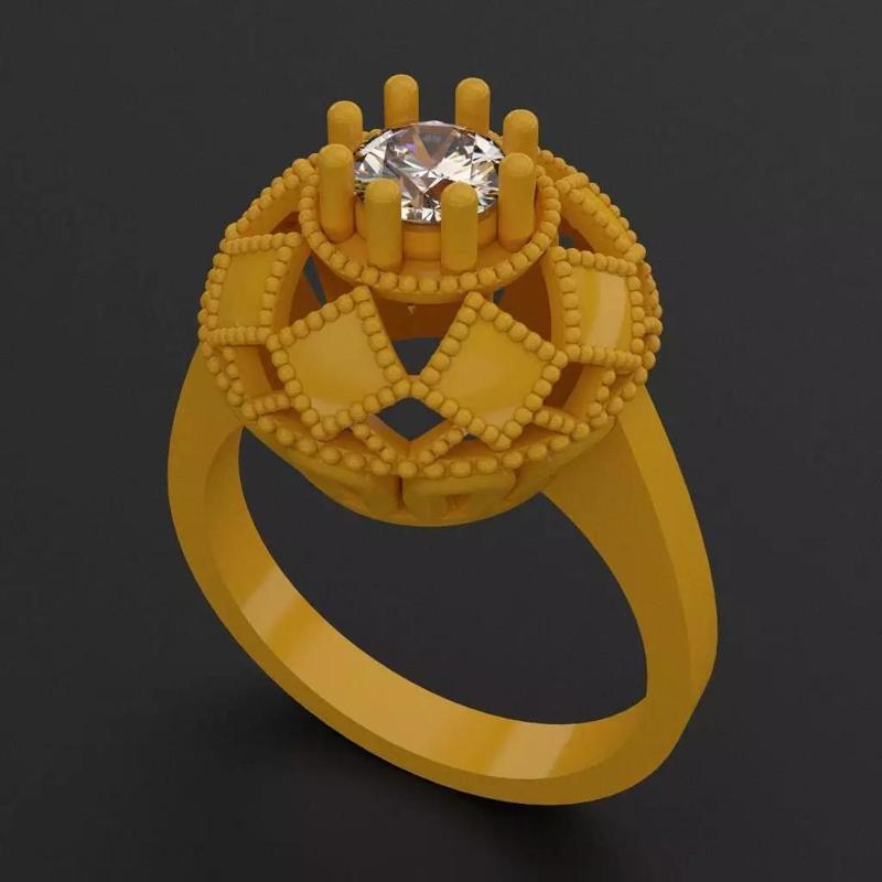 Crown Ring Solitaire