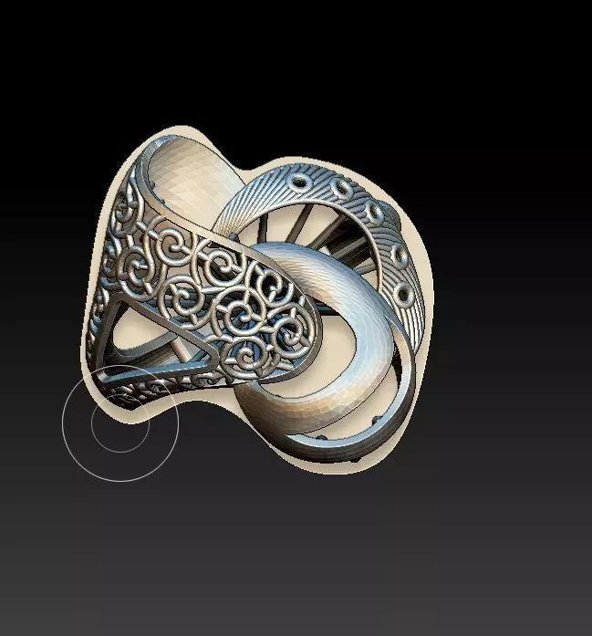 ring48 ornate silver ring