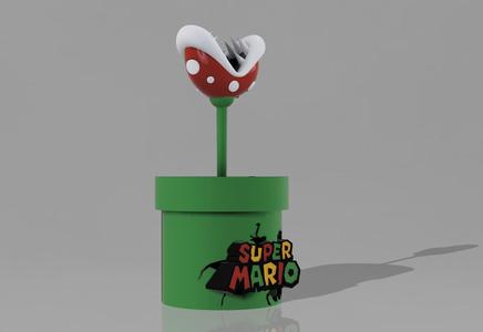 Pencil cup Super Mario Piranha