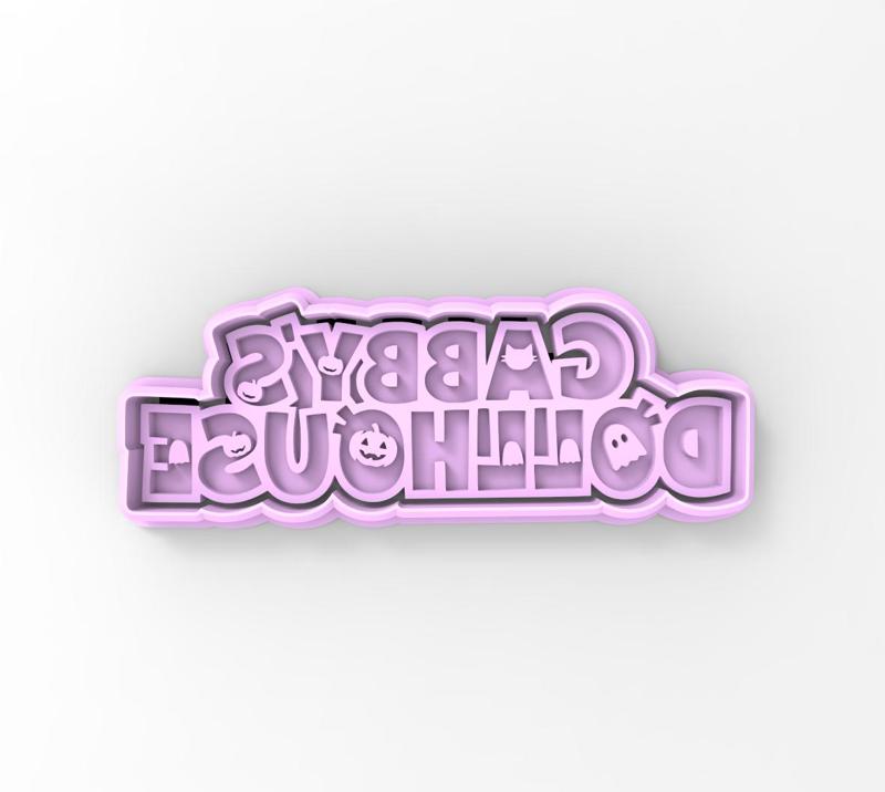 Gabbys dollhouse halloween logo cookie cutter
