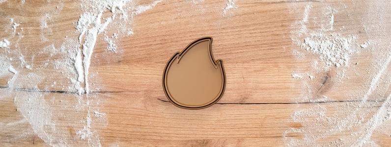 Flame cookie cutter from fallas