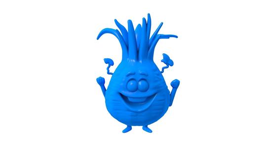 Onion Character STL / Cute Onion 3D Model / Funny Vegetable Toy / Cartoon Onion STL / Printable Onion Figure / Veggie Character STL / Kawaii Onion Model