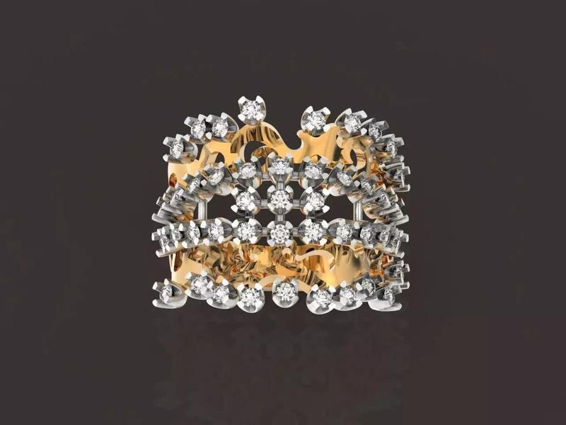 ring vintage lace with stones 239