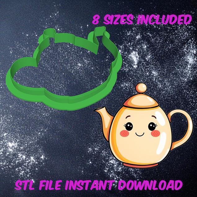Tea pot cookie cutter