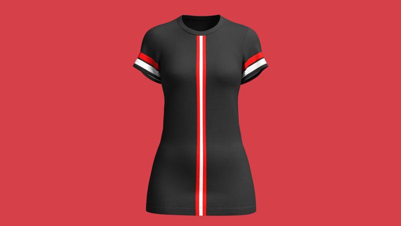 Ladies Black Top  | Marvelous / Clo3d / obj / fbx