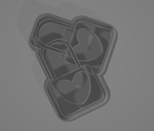 Love locks cookie cutter