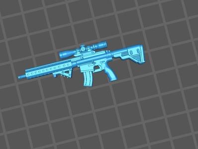 1/12 gi joe classified style rifle/weapon