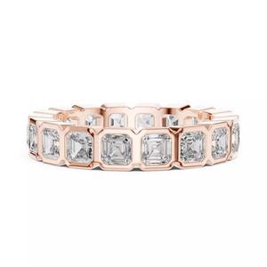 3mm Asscher Cut Bezel Set Full Eternity Wedding Band File Video