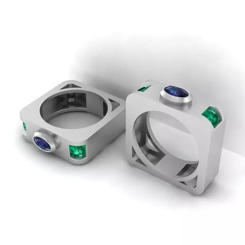 3d-model square ring