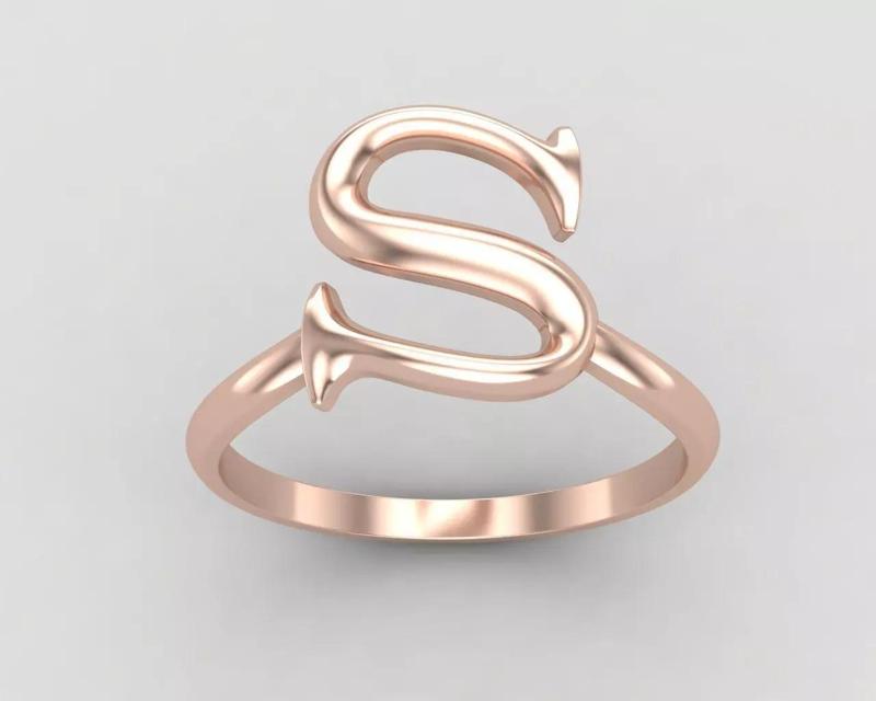 alphabet minimal S ring 85-MW