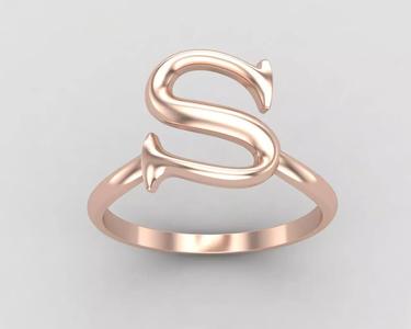 alphabet minimal S ring 85-MW