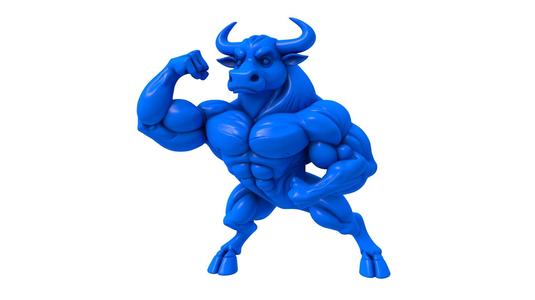 muscular bull / Bodybuilder Taurus / Golden Bull / Bull Head / bull / bull stl