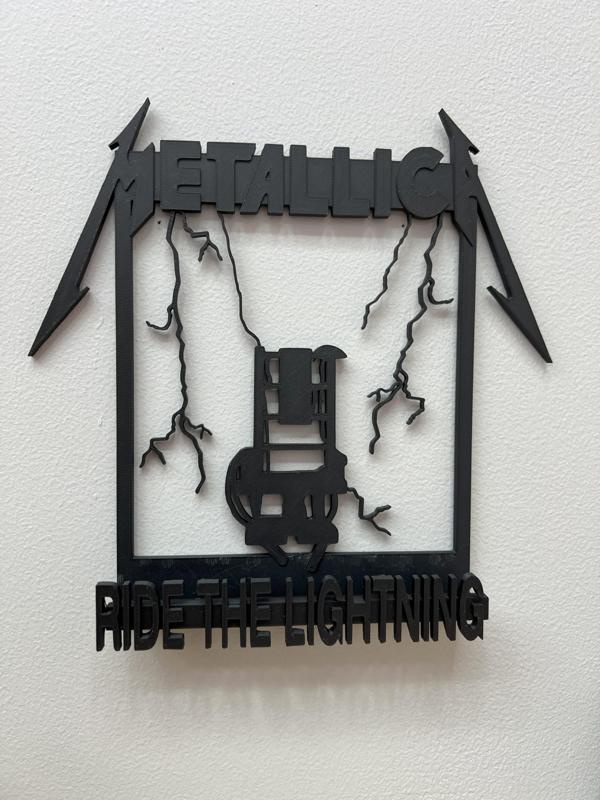 Metallica CD Wall Mount - Ride The Lightning Album - Plus Bonus Files!