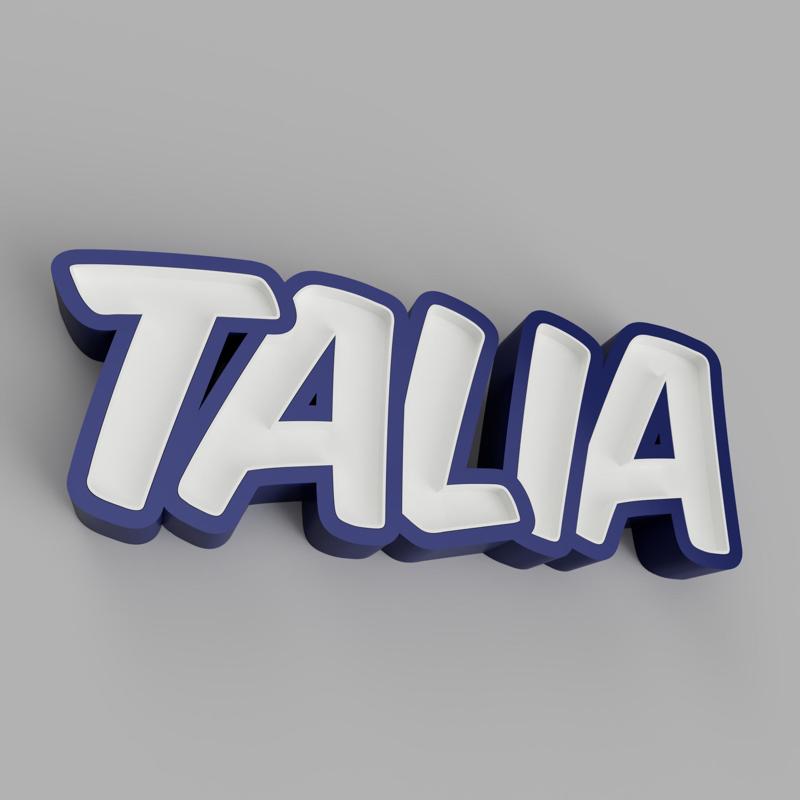 TALIA - LED LAMP WITH NAME (NAMELED)