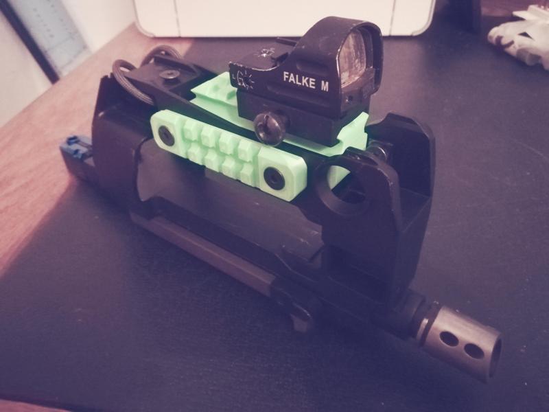 FN P90 Upper low profile rail - Airsoft