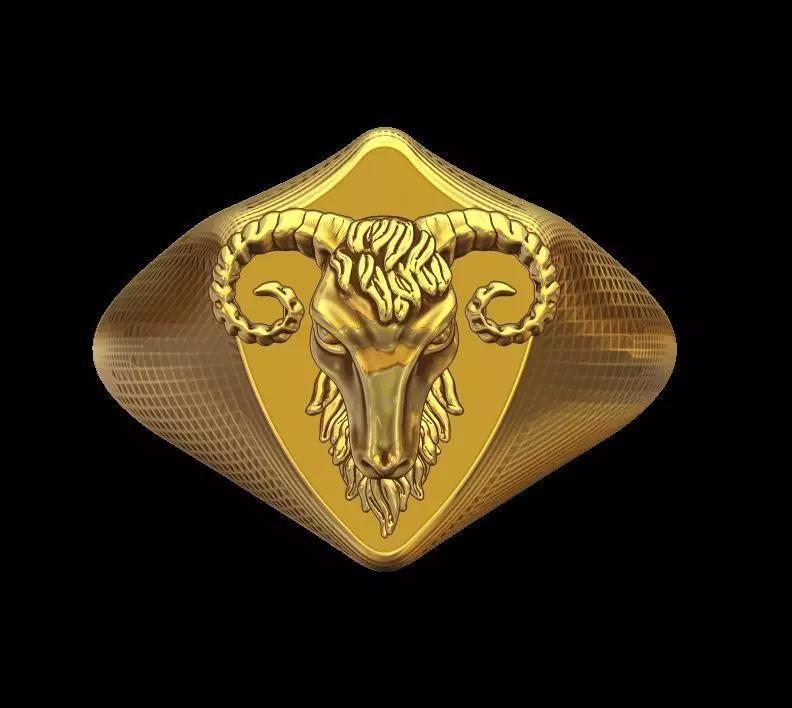 Ram Head Ring