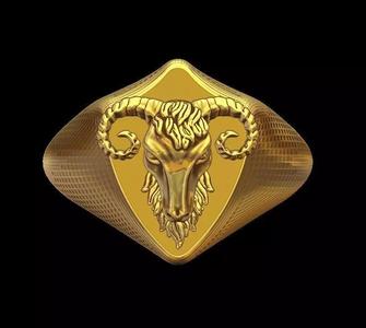 Ram Head Ring